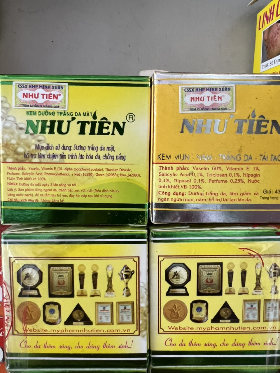 Kem Như Tiên Xanh ,Vàng 4g