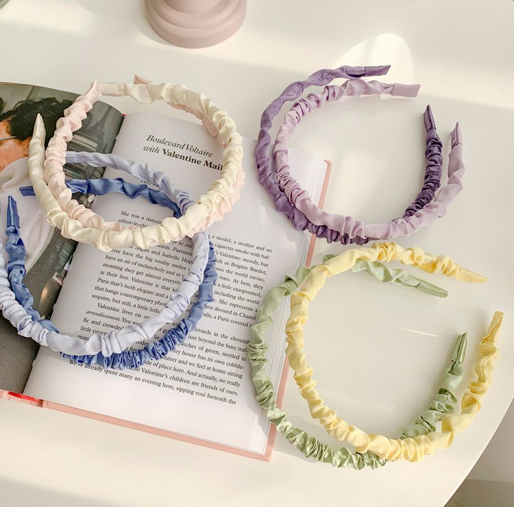BỜM CÀI TÓC SATIN NHÚN