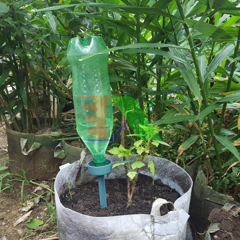 Set 10 Rod plug drip irrigation fitting up bottle plastic c-03, watering device automatic drip, Rod watering drip tree landscape
