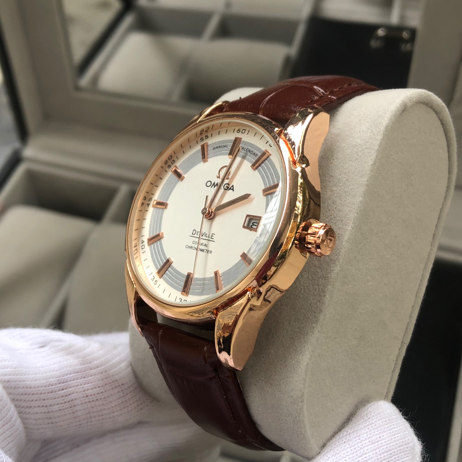 Đồng hồ nam DeVill máy Quartz thể thao phiên bản dây da