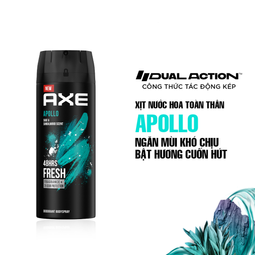 Xịt nước hoa khử mùi toàn thân nam AXE Apollo 150ml