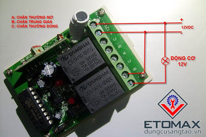 Bộ điều khiển đảo chiều động cơ 220v
