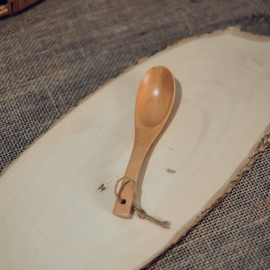[HCM]Vá gỗ cơm/canh/súp - Vá gỗ beech - Wooden rice spoon