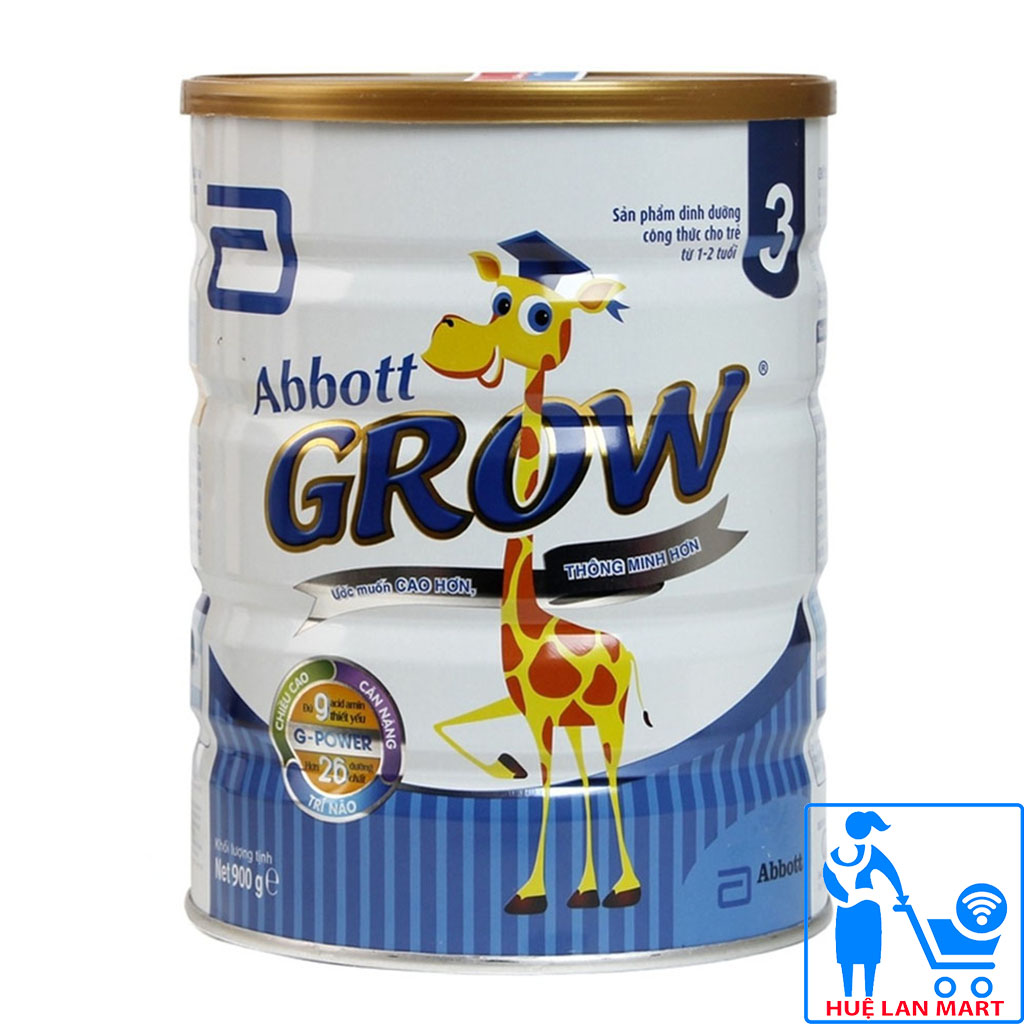 Sữa Bột Abbott Grow - 3 Hộp 900g (Ước muốn Cao hơn, Thông Minh hơn)