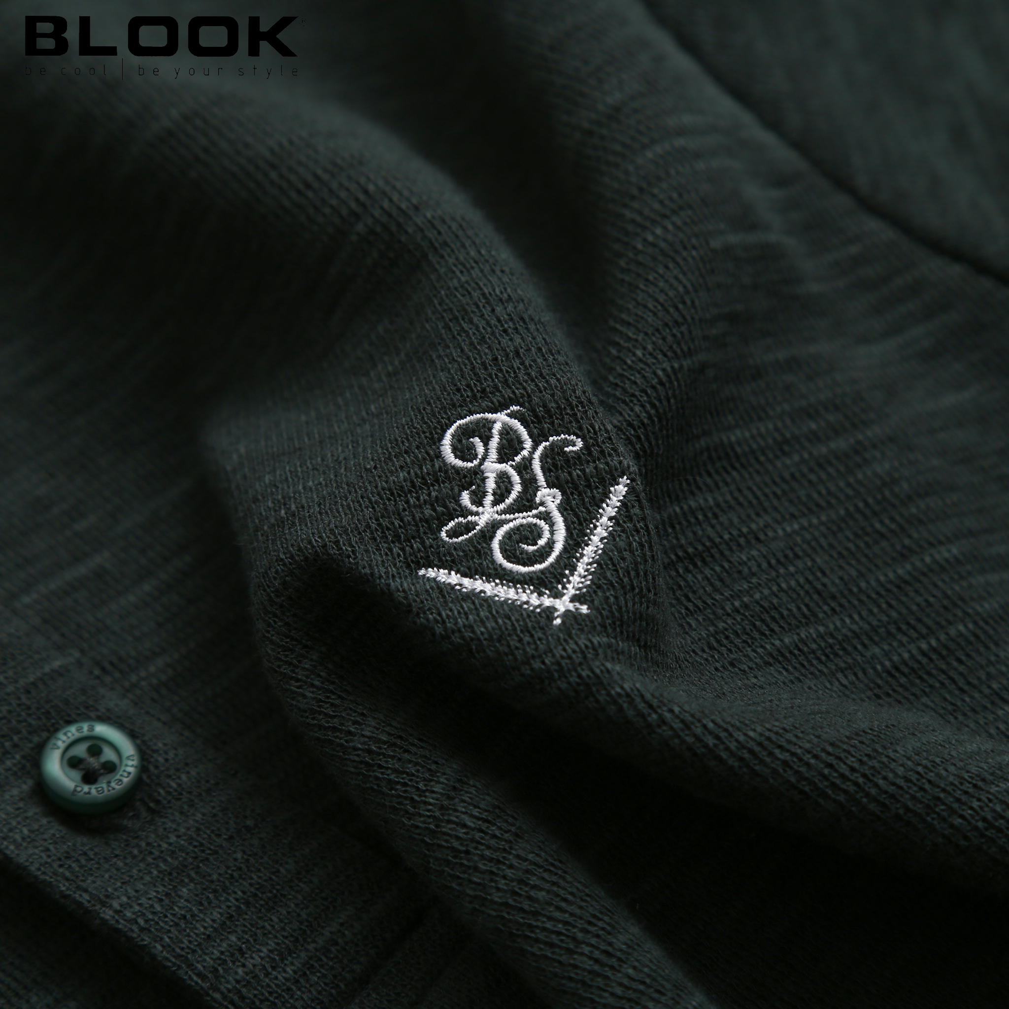 ÁO THUN POLO CỔ TRỤ BLOOK - MÃ 33405