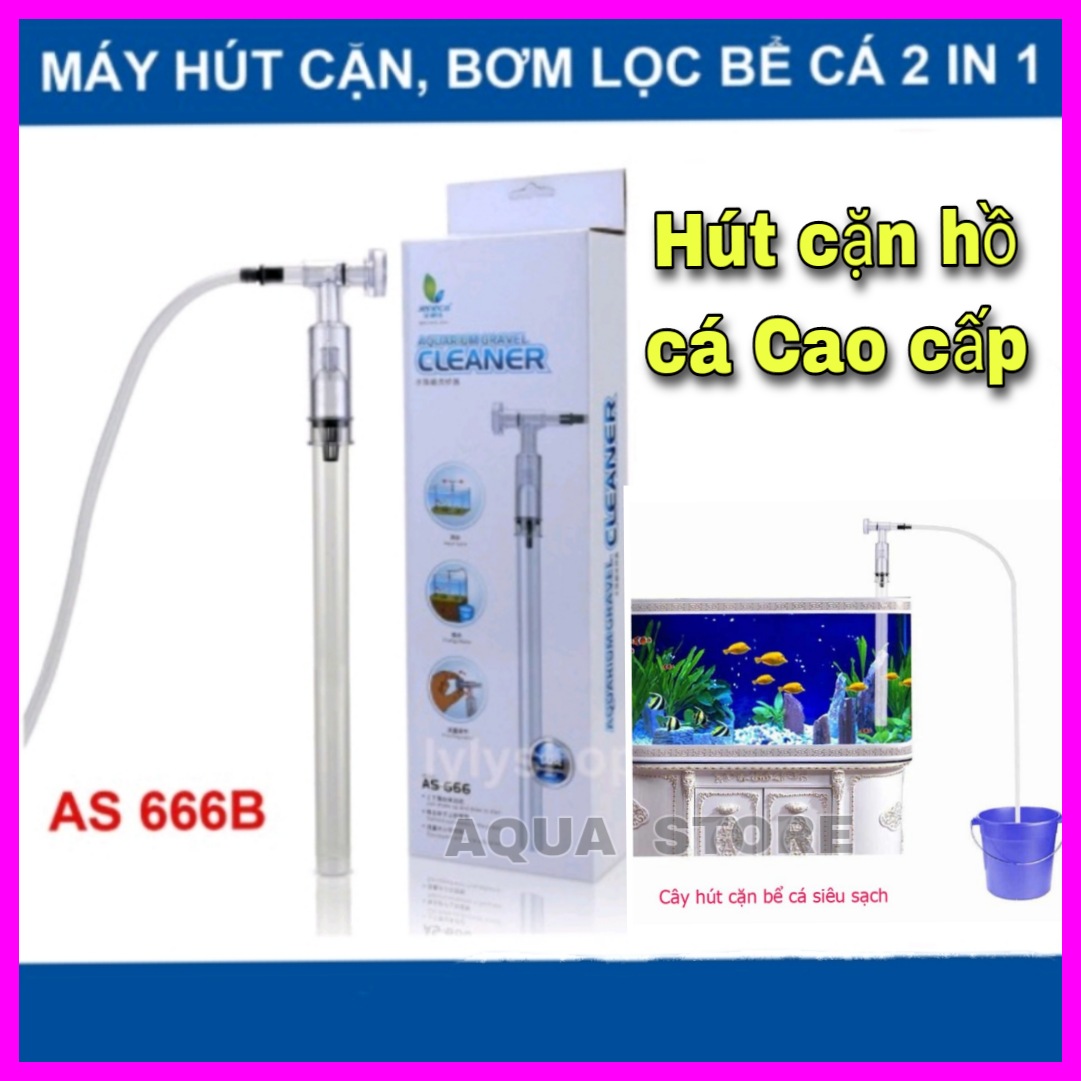 Dụng cụ thay nước, hút cặn hồ Cá cảnh CAO CẤP AS-666B