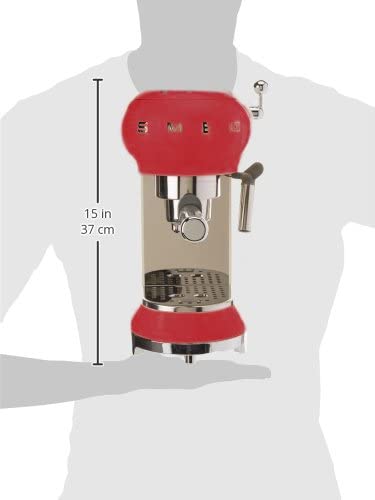 [Trả góp 0%]Máy pha cafe SMEG ECF01CREU màu đỏ