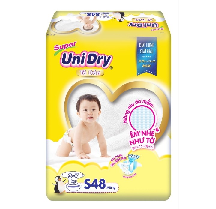 Tã dán Unidry S48 / M42 / L38 / XL34 miếng