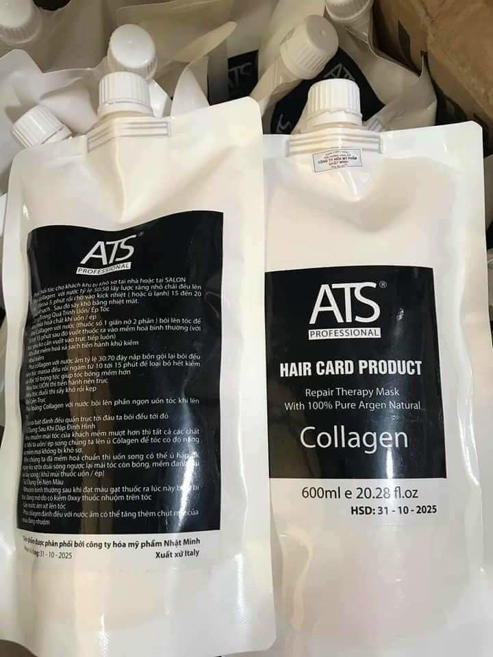 Hấp Siêu Phục Hồi Tóc Chuyên Sâu ATS COLAGEN Chính Hãng Công Ty