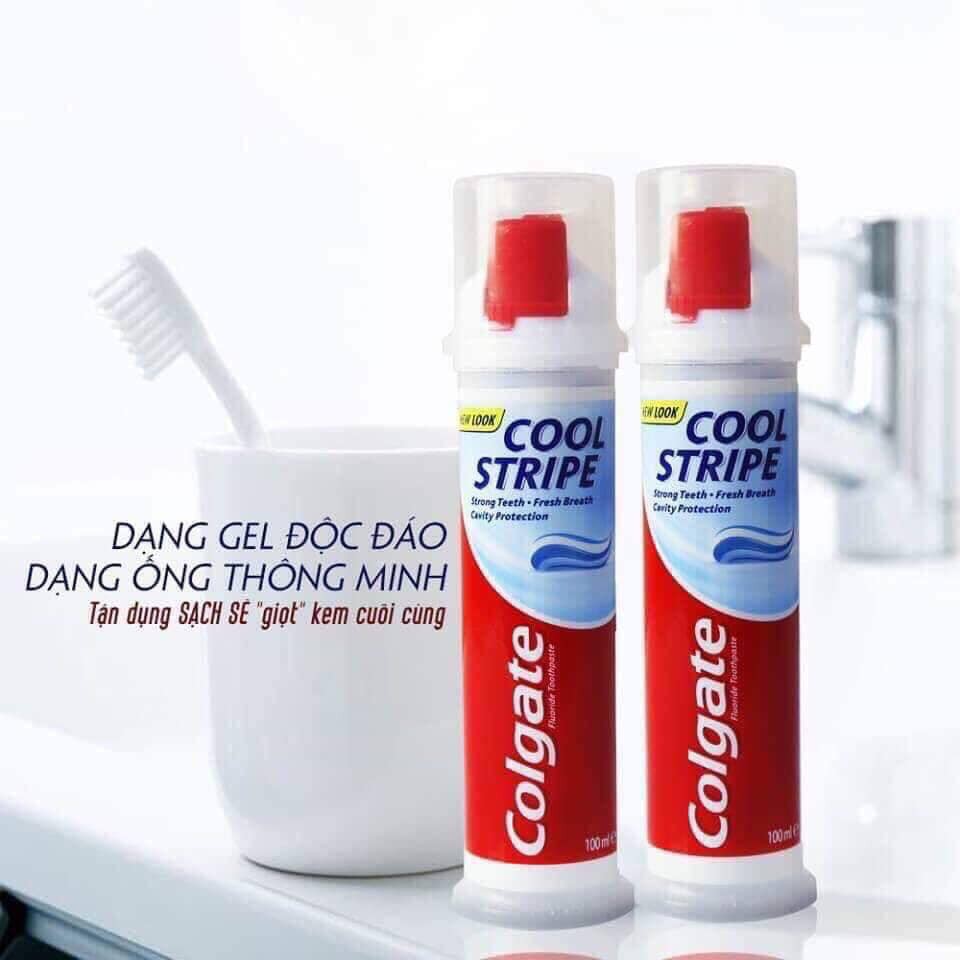 [HCM]Kem đánh răng Colgate Cool Stripe Mỹ 100ml