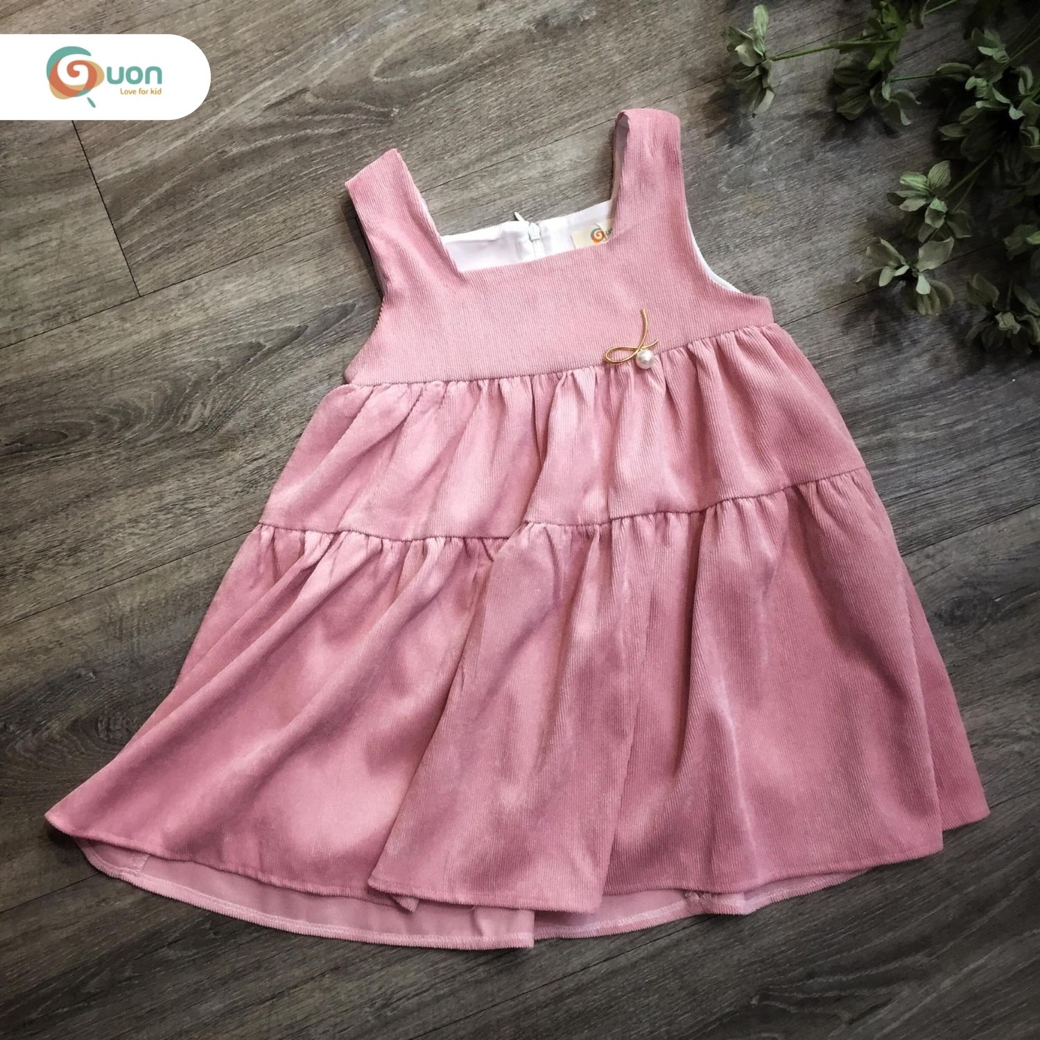 Đầm trẻ em Mẫn Đan vải cotton - GUON