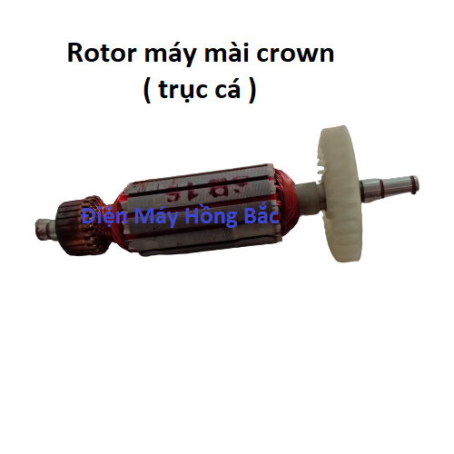 Rotor lắp máy mài crown 3002 cá - Ruột đồng