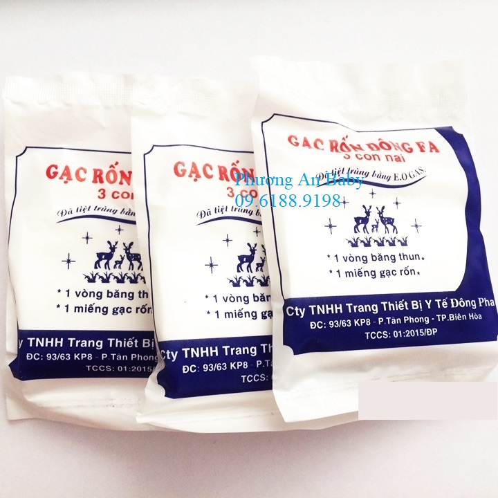 Hộp 3 Chiếc Băng Rốn Đông Fa Cho Bé Sơ Sinh