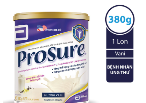 Sữa Prosure Abbott 380g dành cho người bị ung thư