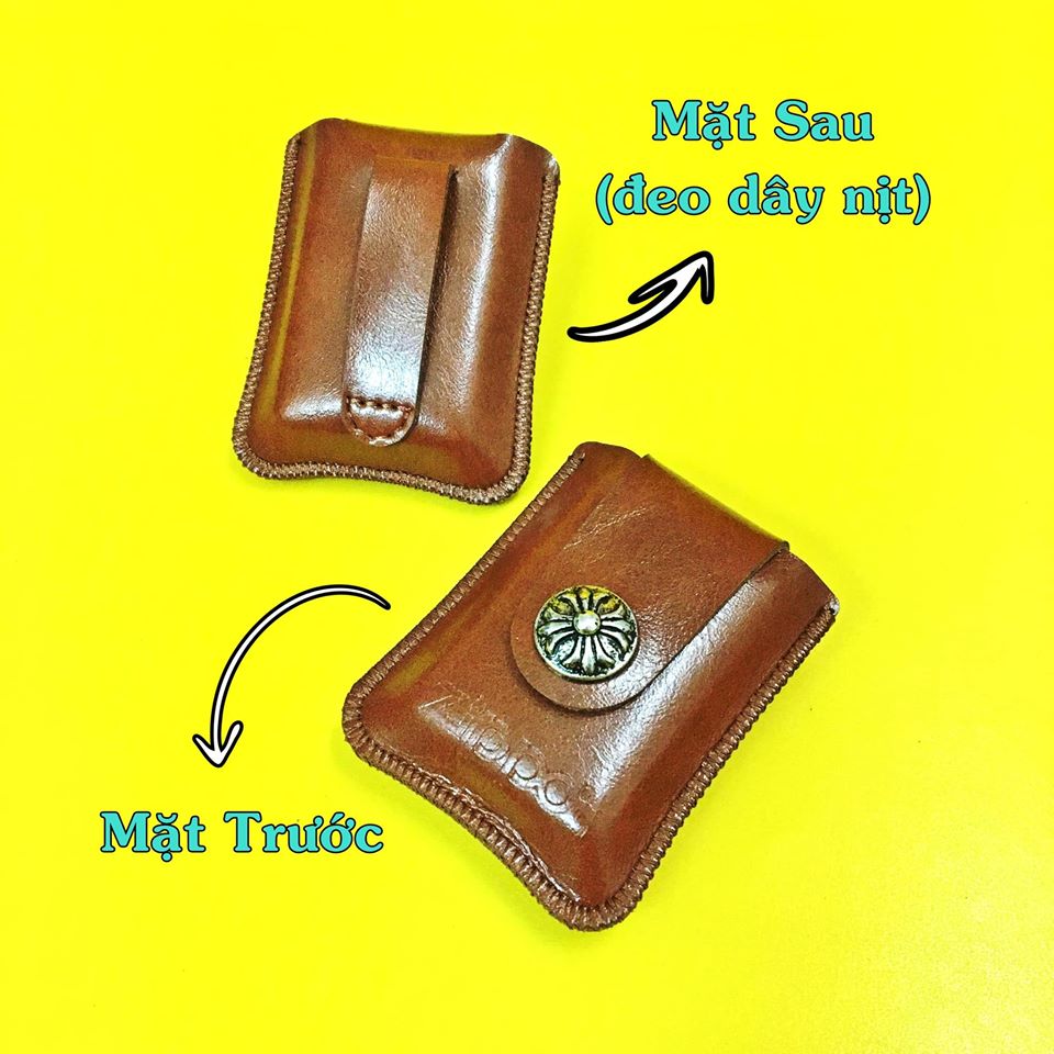(GIÁ RẺ GIÁ RẺ) BAO DA ZIPPO DA BÊN TRONG MỀM VÀ MỊN