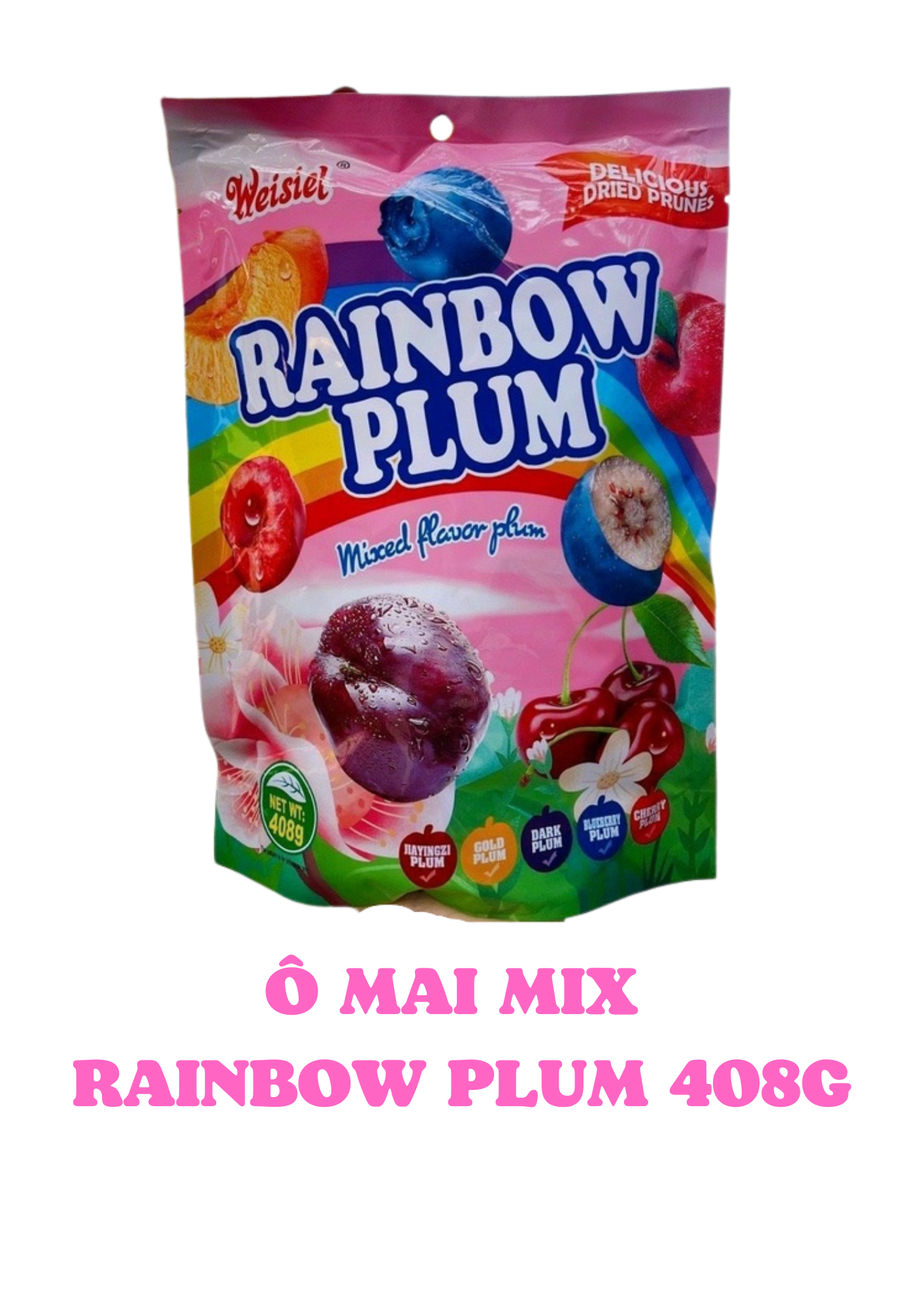 Ô mai việt quất, ô mai cherry ăn vặt