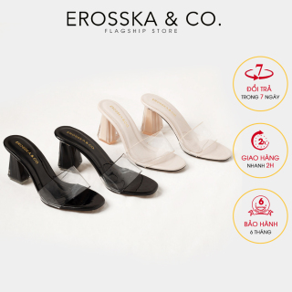 De p cao gót quai trong Erosska thời trang mu i vuông gót trong cao 9cm thumbnail
