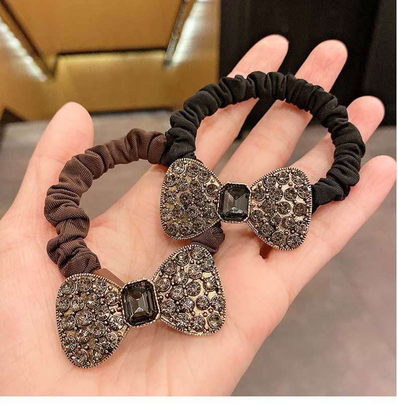Dây Cột Tóc Nơ Đá Xinh Xắn Sang Chảnh Cho Nữ