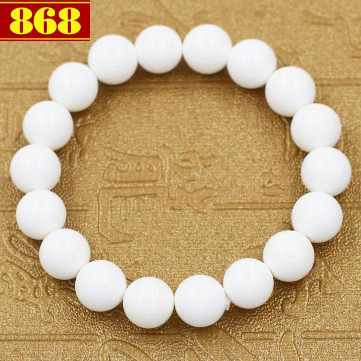 Chuỗi tay san hô trắng 10 ly 18 hạt - Vòng chuỗi tay phong thủy
