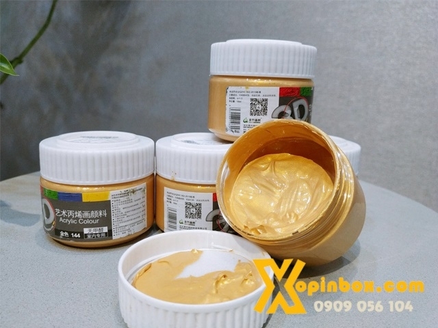Màu Acrylic Nhũ Vàng/Bạc 100ml/ 300ml