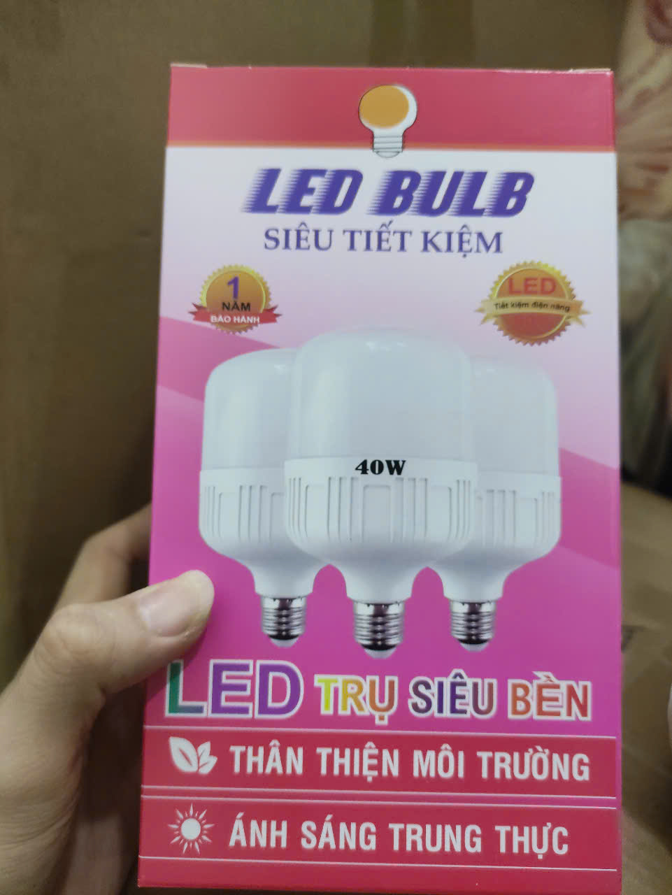 Bóng đèn led 40w ánh sáng trắng/ vàng 220V/50Hz
