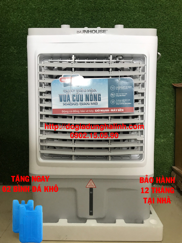 Bảng giá MÁY LÀM MÁT KHÔNG KHÍ SUNHOUSE SHD7734 - Quạt điều hòa công suất 150W, lưu lượng gió 4000m3/h