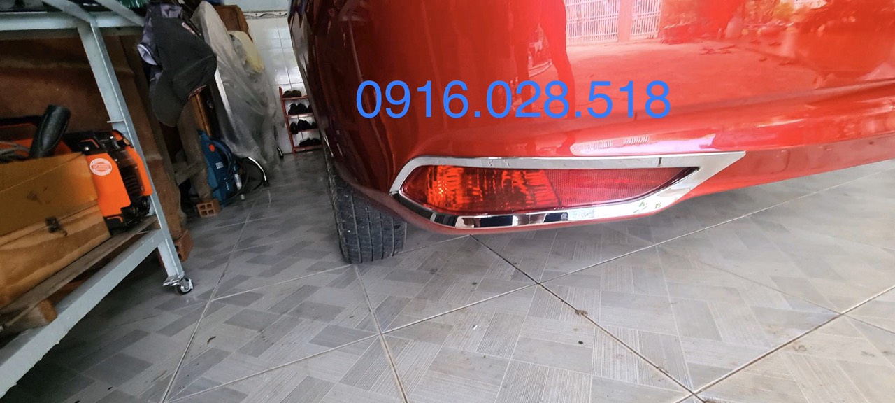 Bộ ốp viền đèn gầm vios 2019 2020 2021 2022 xi mạ crom, ốp viền đèn sương mù