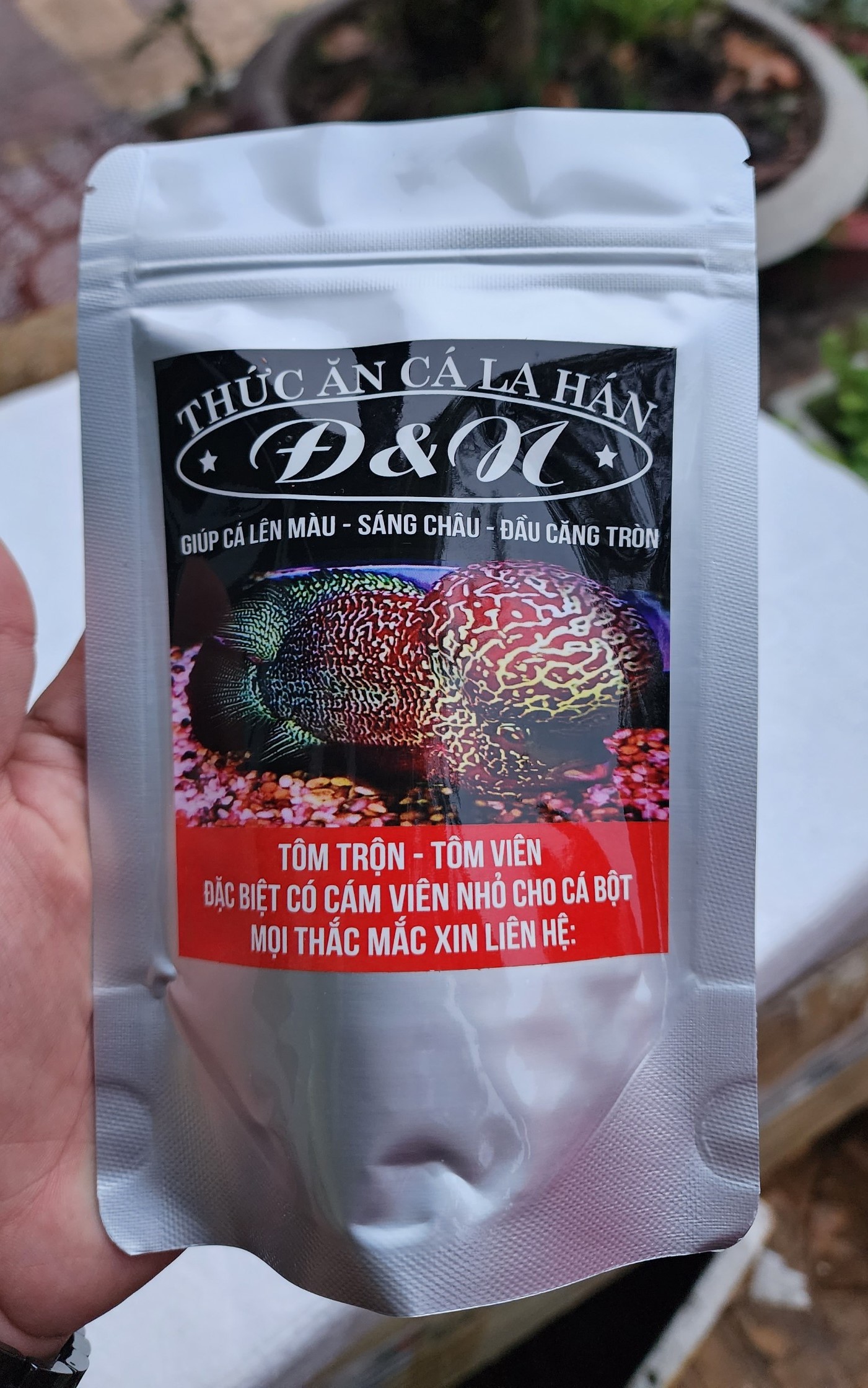 Công Thức Độc Quyền  - Cám Cá La Hán Đ&N (Hạt Lớn)-  Gói 100g