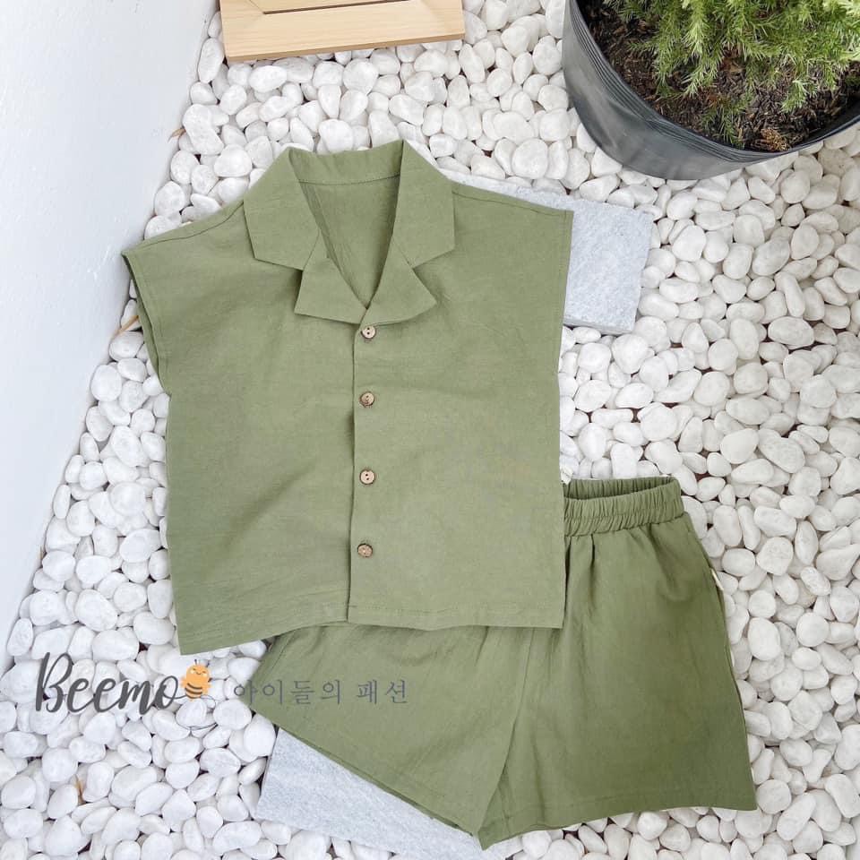 Bộ đũi cổ vest cho bé từ 8-20kg