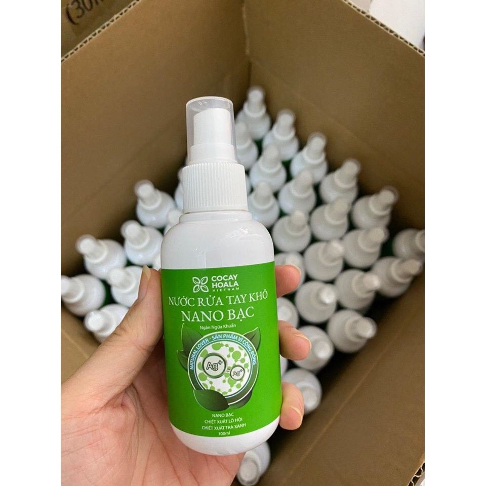 Dung dich sát khuẩn tay NANO bạc cocayhoala