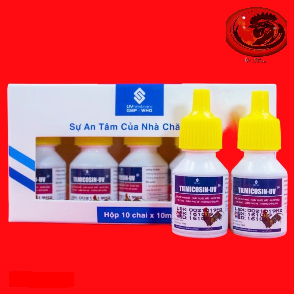 TILMICOSIN - UV khò khè, xỗ mũi 1 HỘP 10 LỌ