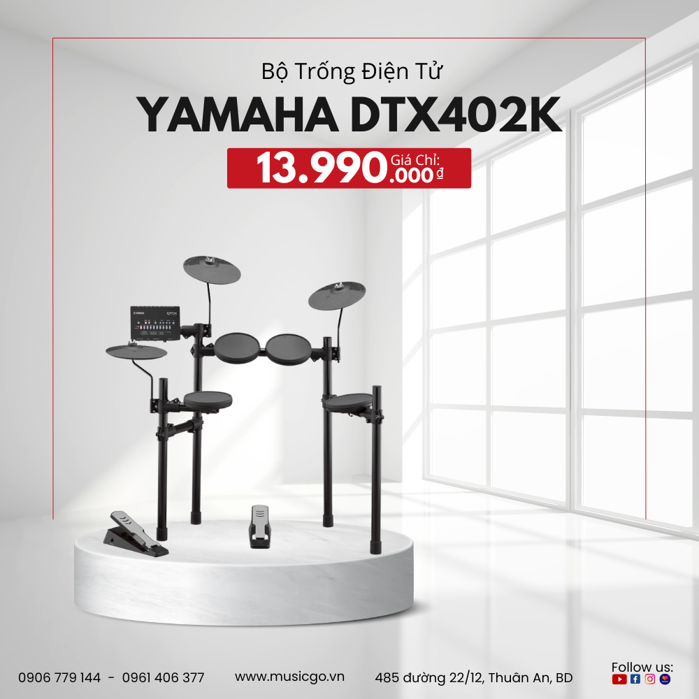 Dàn Trống Điện Tử Yamaha DTX402K