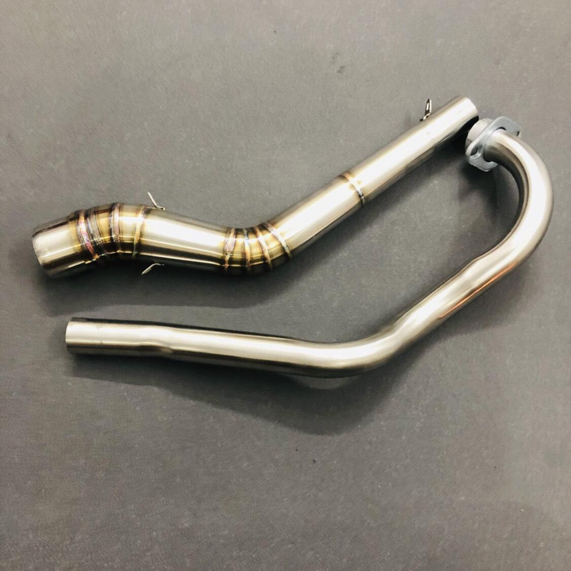 Cổ 2 khúc hợp kim inox 304 cao cấp, đầu ra 51mm, gắn cho tất cả các dòng xe phổ thông hiện nay,