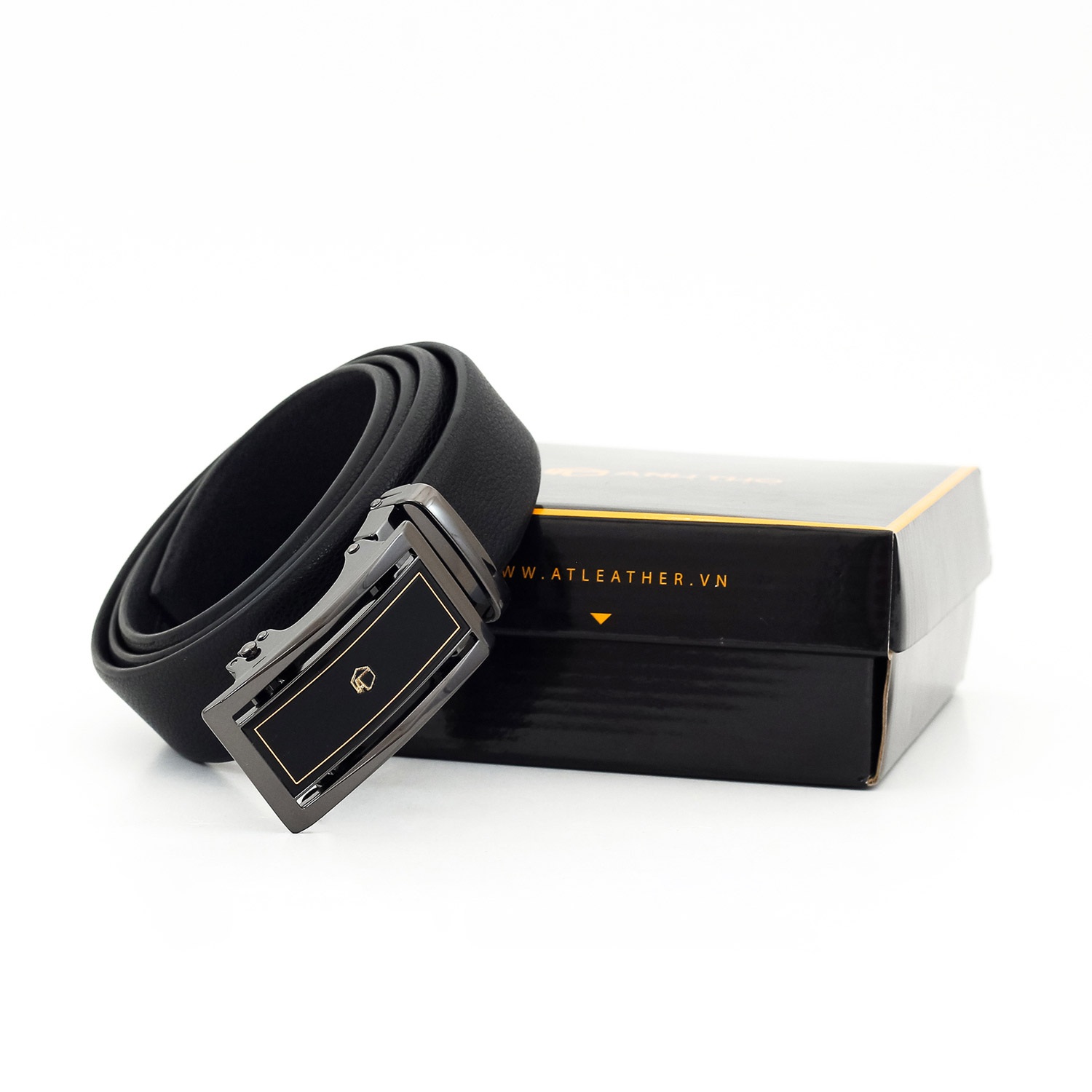 Thắt lưng da bò khoá tự động MIT4-18 | Anh Tho Leather