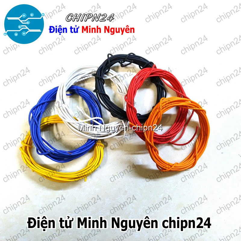 [2 cuộn] Dây điện mềm 0.5MM - Cuộn dây điện nhỏ Lõi Mềm 0.5MM - HH000199