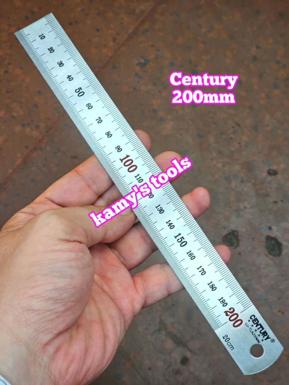 Thước lá inox 150mm 200mm 300mm Century