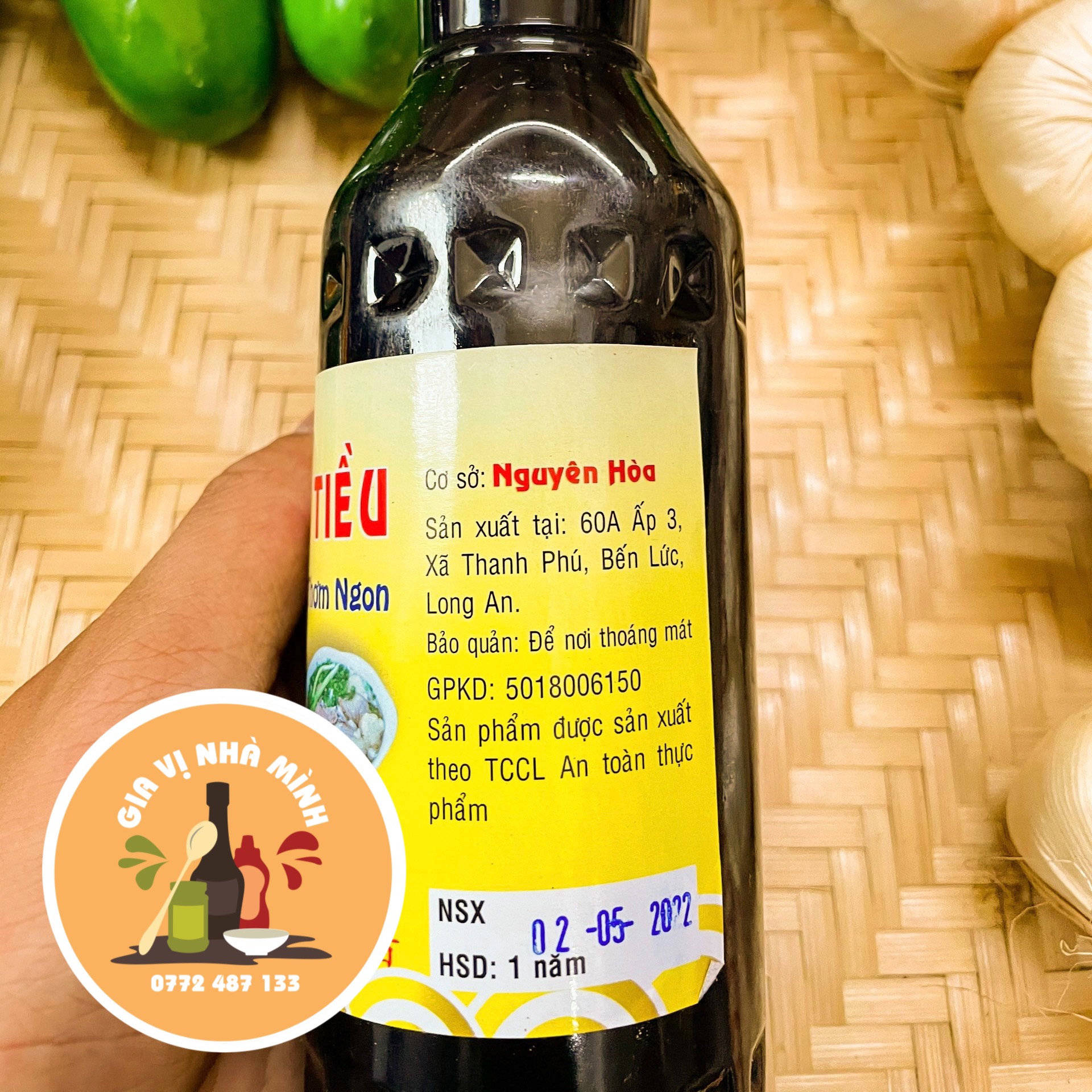 GIẤM TIỀU (GIẤM ĐỎ) NGUYÊN HOÀ 500ML