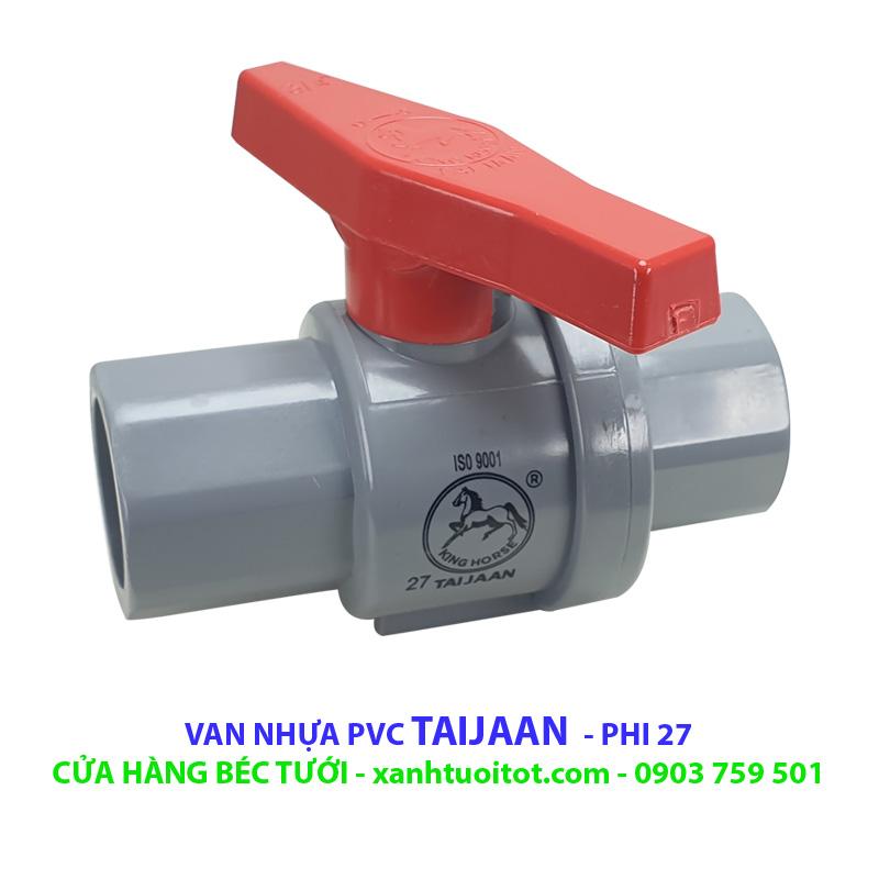 [HCM]Bộ 5 VAN NƯỚC PVC PHI 27 - TAIJAAN