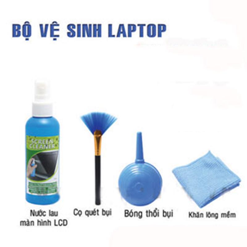 Dụng cụ vệ sinh laptop 4 món LCD Screen Cleaning Kit (màu xanh)