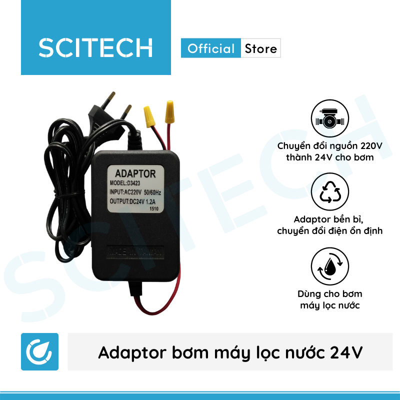 [HCM]Adaptor bơm 24V máy lọc nước - Scitech Water