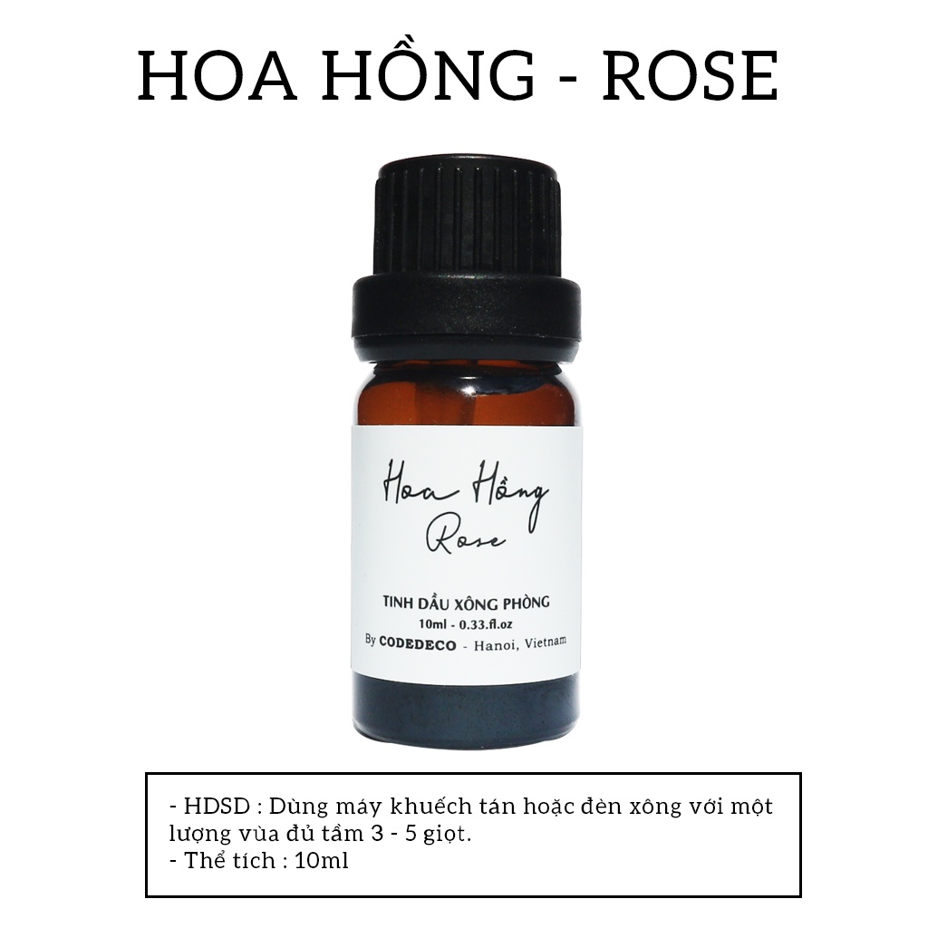 Tinh Dầu Khuếch Tán Code Deco Hoa Hồng 10ml