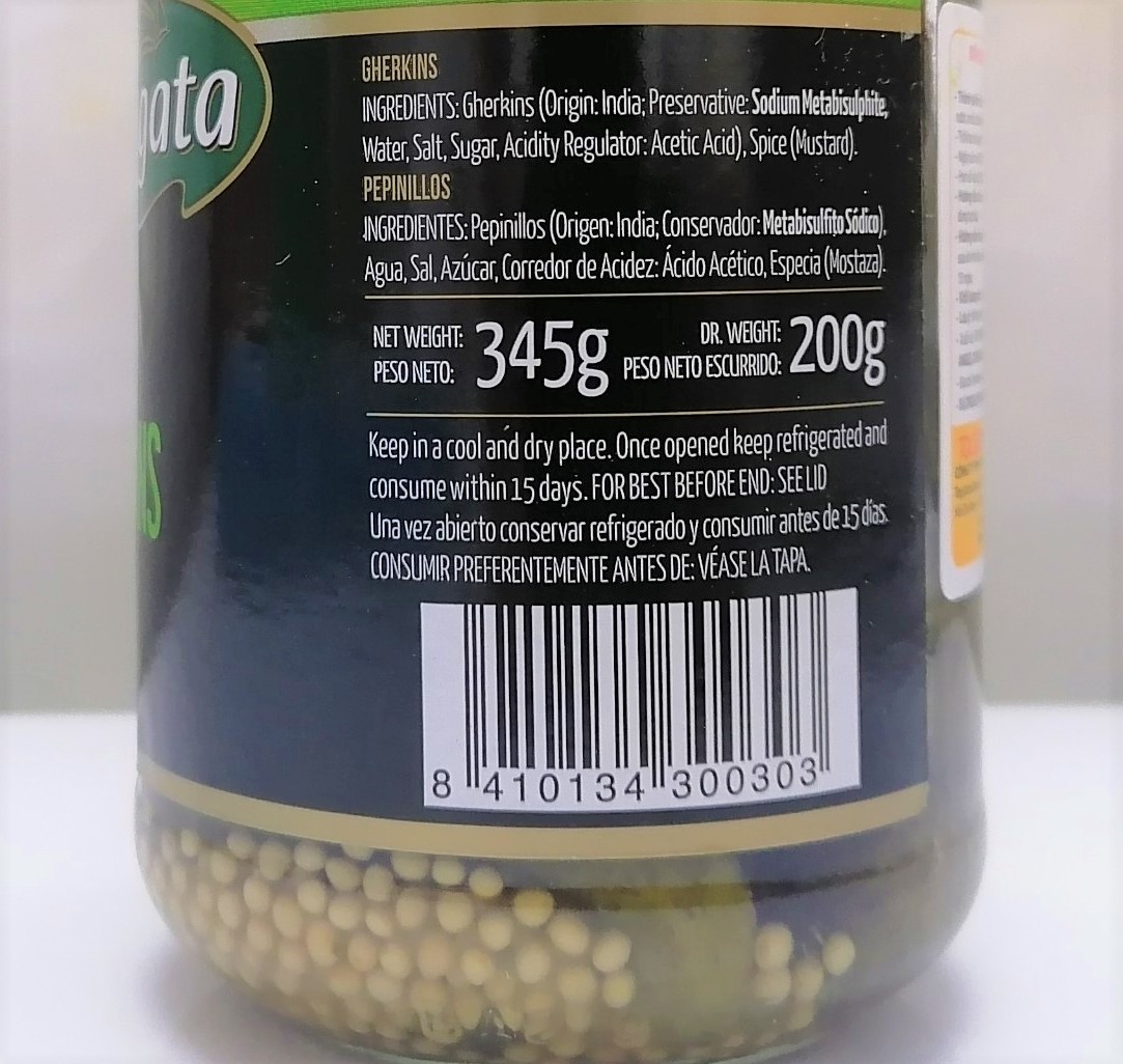 [Lọ 345g] DƯA LEO (DƯA CHUỘT) NGÂM [Spain] FRAGATA Gherkins (tgc)