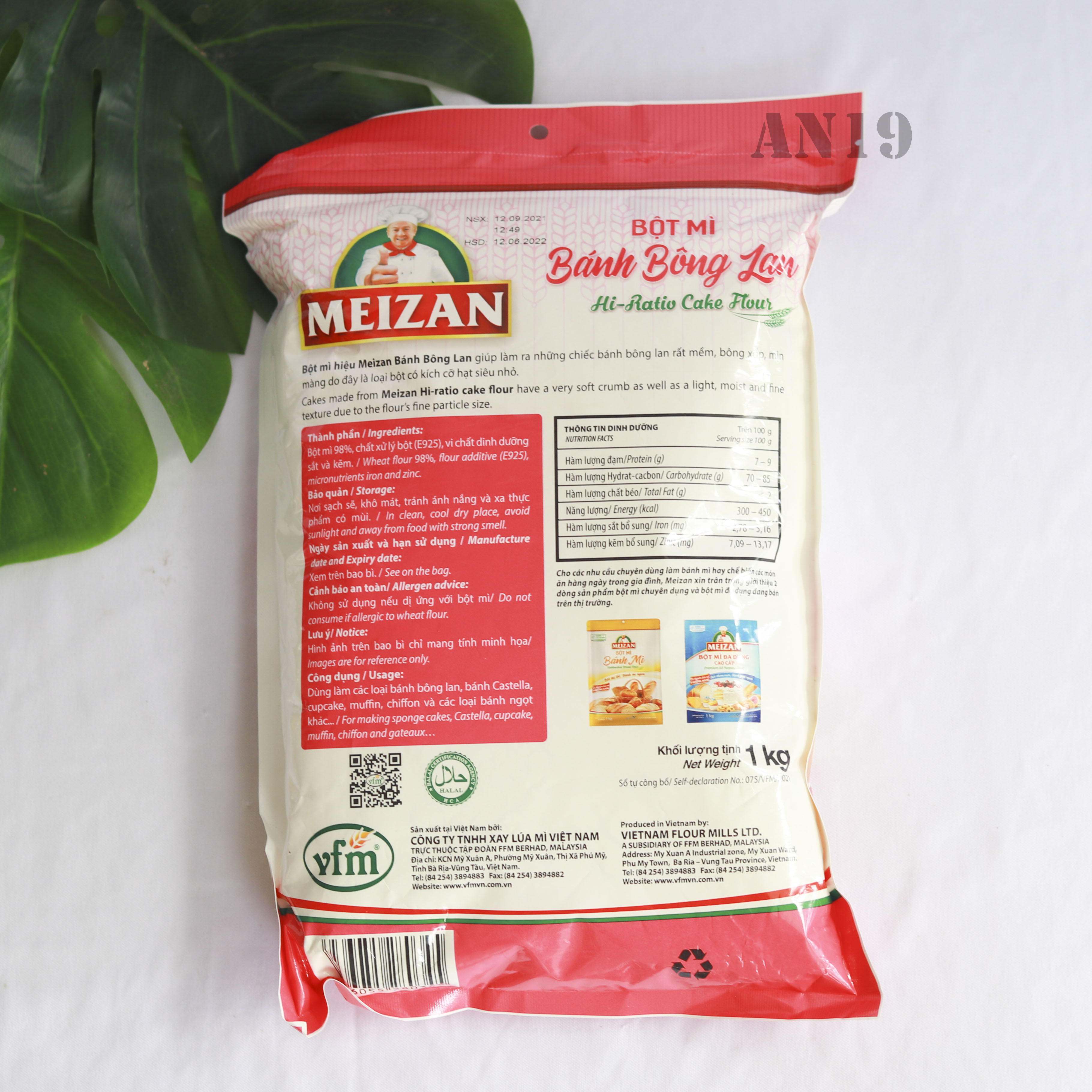 Bột Bánh Bông Lan Meizan 1kg