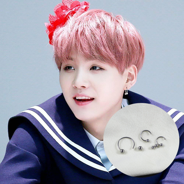 1 chiếc - Bông tai Suga vặn được thời trang kul ngầu