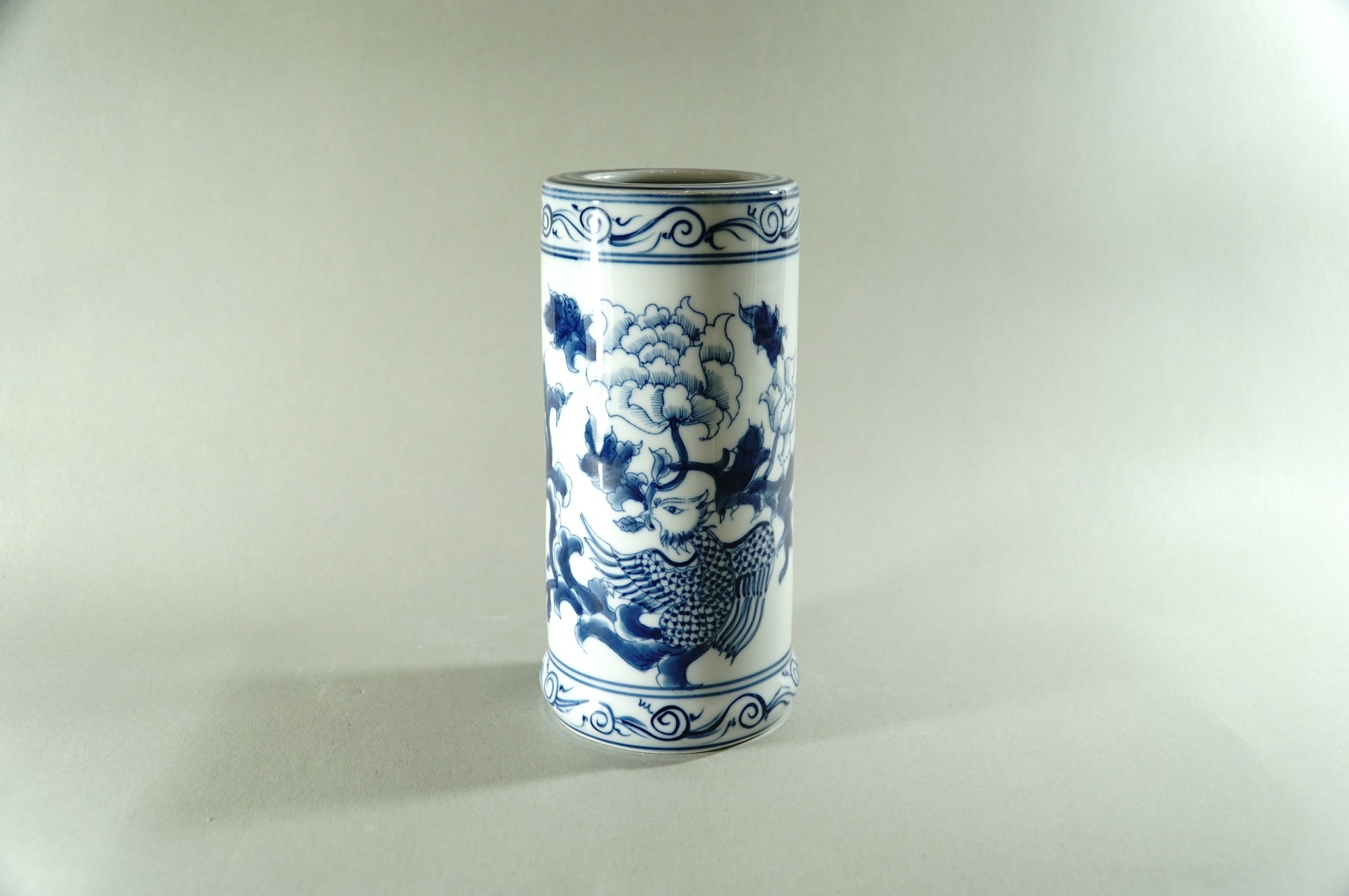 Ống nhang thờ cúng gốm sứ Long Loan Bát Tràng Phượng hoàng hái hoa - Nhiều cỡ