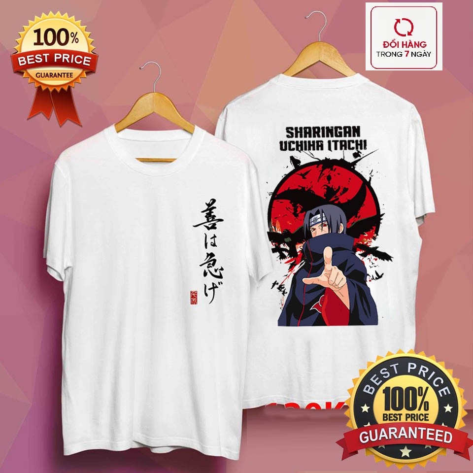 Áo uchiha itachi naruto siêu độc | áo thun naruto unisex itachi đẹp1