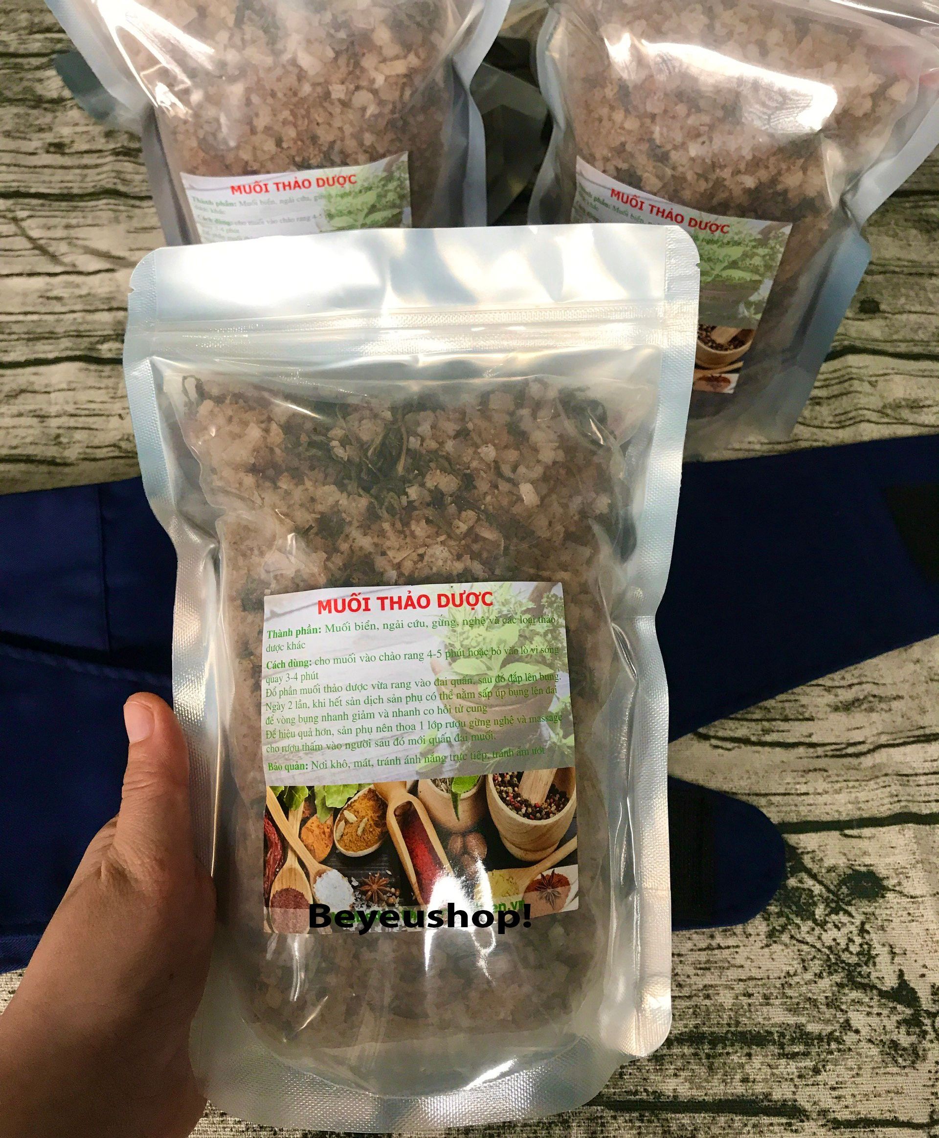 Muối thảo dược chườm bụng sau sinh(800gr/bịch)