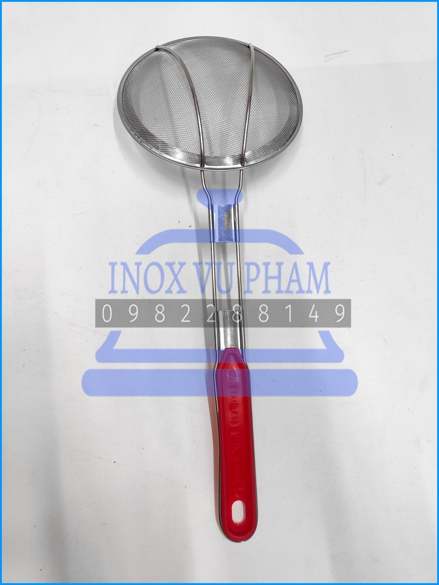 Vợt Hớt Bọt Thái Cán Đỏ Bền Chắc , Đẹp Mắt (Ảnh shop tự chụp)