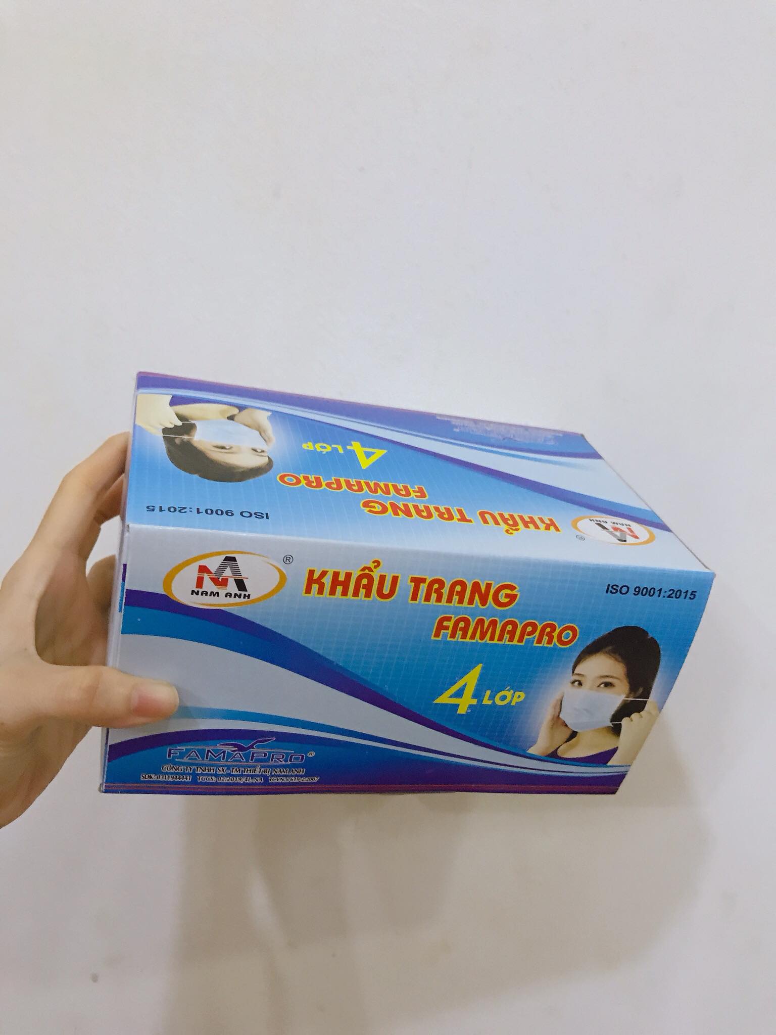 [HCM][HÀNG CHÍNH HÃNG] Khẩu trang 4 lớp FAMAPRO - (hộp 50 cái)