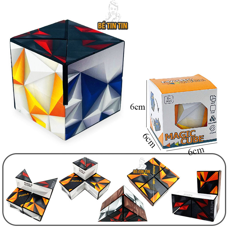 Đồ Chơi Khối Rubik 3D Thay Đổi Hình Dạng Độc Đáo Cho Trẻ Em